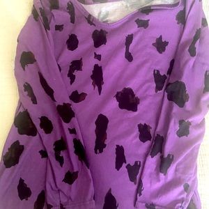 Purple and black tunic